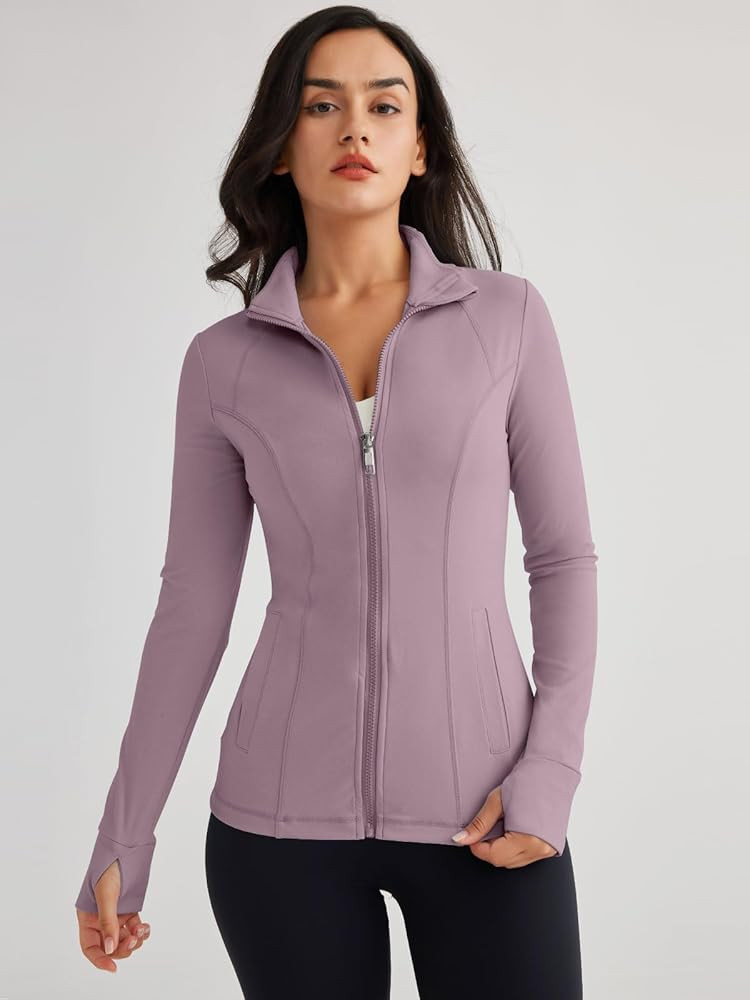 Trendy Queen Womens Zip Up Jackets Long Sleeve Hoodies Gym Sweaters Workout Clothes 2023 | Amazon (US)