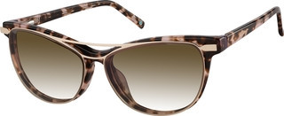 Zenni Women's Cat-Eye Prescription Glasses W/ Snap-On Sunlens Pattern Tortoiseshell Plastic Full Rim Frame | Zenni Optical (US & CA)
