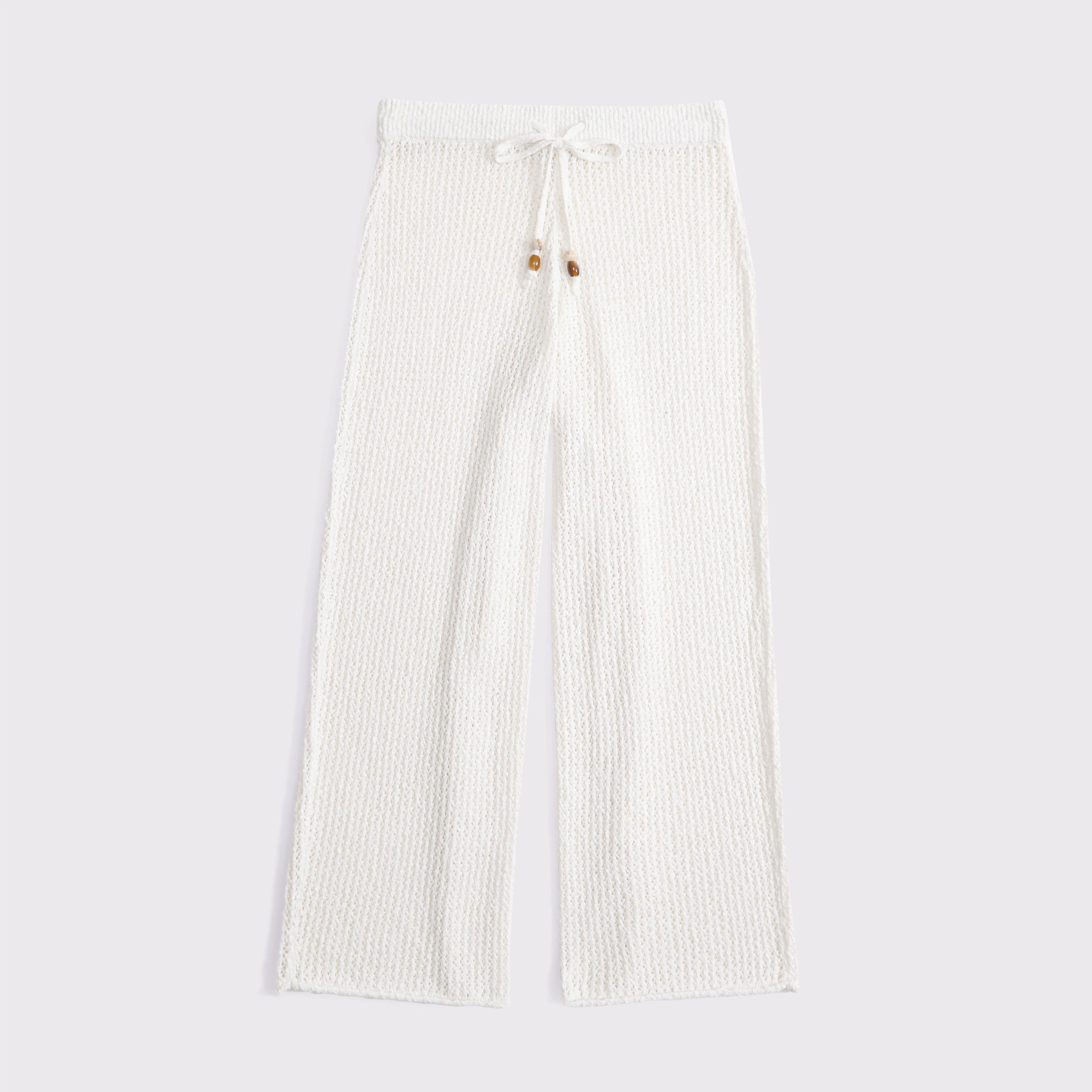 Mid Rise Crochet-Style Coverup Pant | Abercrombie & Fitch (US)