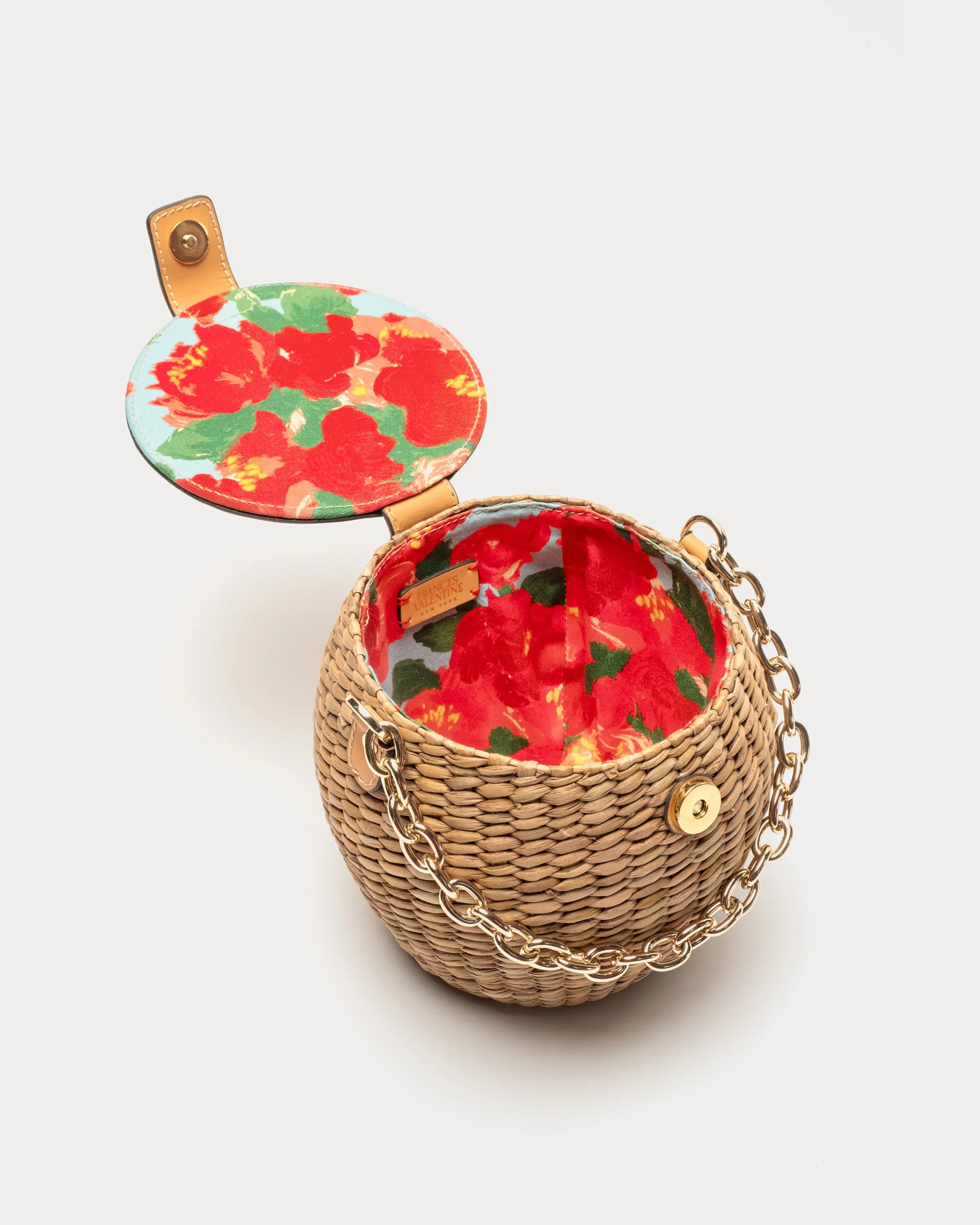 Honeypot Wicker Basket Vachetta Natural | Frances Valentine