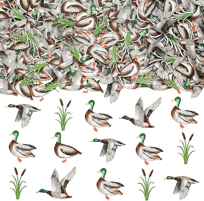 Sursurprise Duck Hunting Party Decorations, 200pcs Mallard Duck Confetti for Table, Mallard Duck ... | Amazon (US)