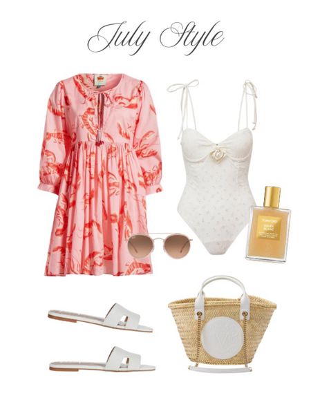 With so many holidays and fun summer vacation plans, this outfit is perfect for lounging at the pool or heading to the beach. I love finding a flowy cover-up for the summer and this Farm Rio dress is perfect. LoveShackFancy also has some of the cutest one-piece swimsuits and this is one of my favorites. 

#LTKTravel #LTKSummerSales #LTKSwim