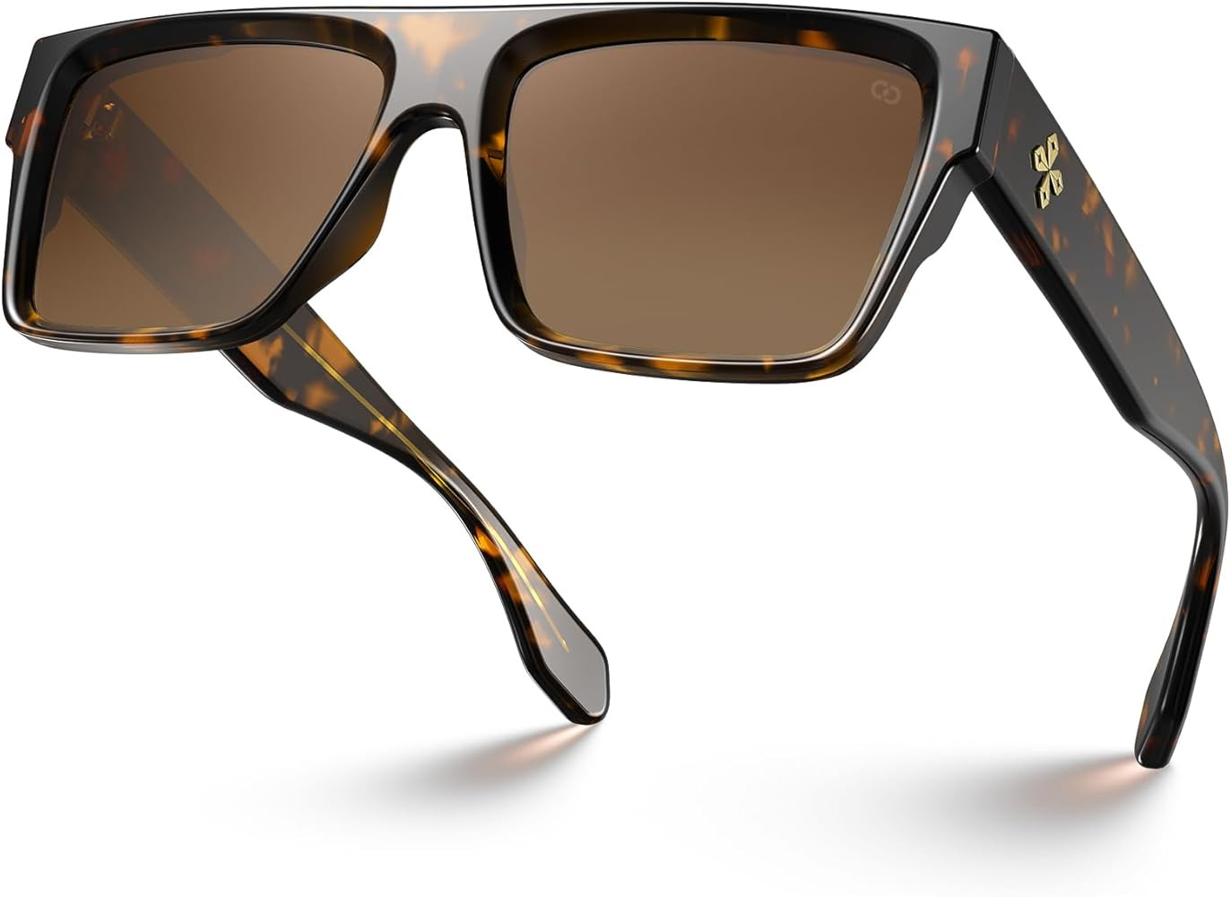 VISOONE Oversized Square Flat Top Sunglasses Women Men Retro Trendy Fashion Accessories UV400 Pro... | Amazon (US)