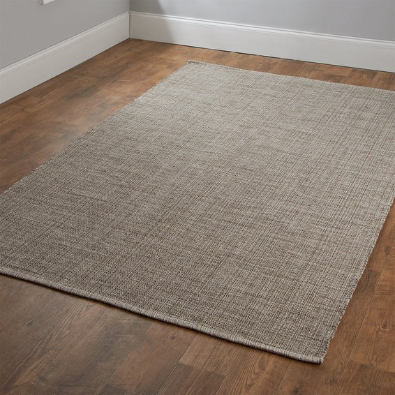 Tri-Toned Neutral Woven Cotton Rug | Shades of Light