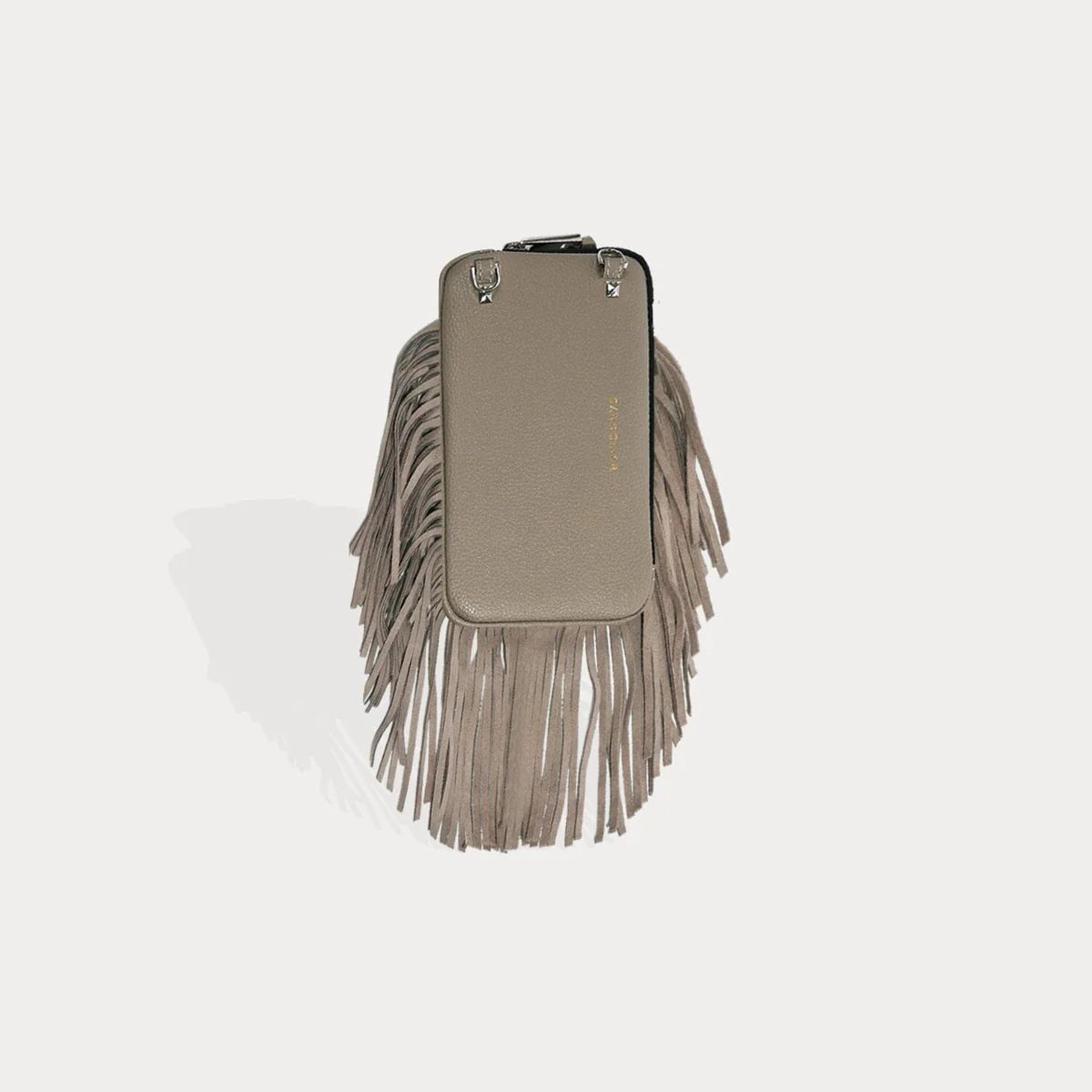 Fringe Expanded Pouch - Greige/Silver | Bandolier