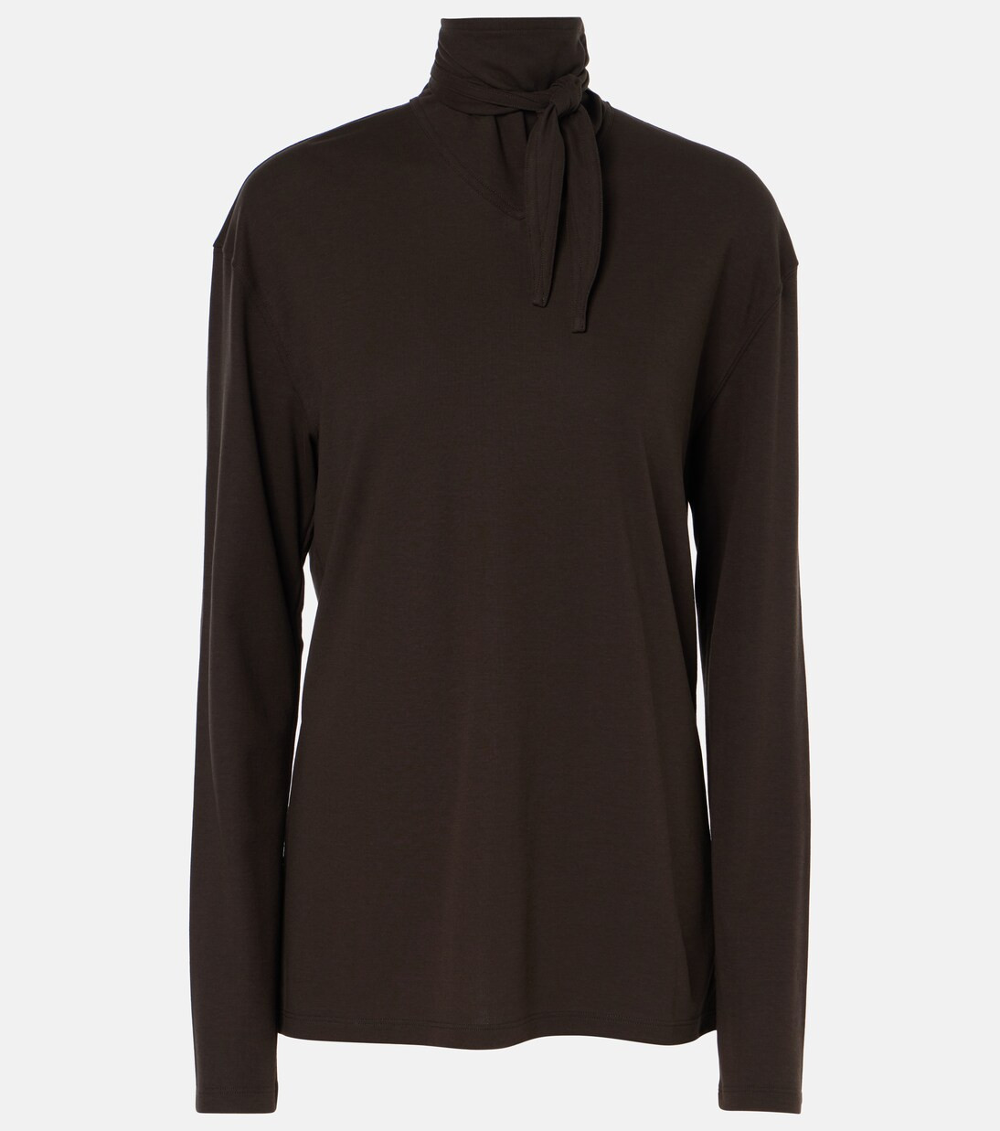 Tie-neck cotton top | Mytheresa (US/CA)