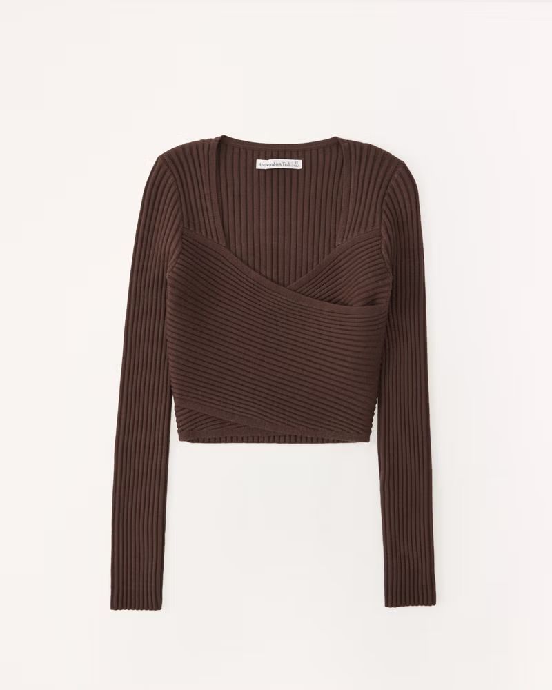 Women's LuxeLoft Slim Wrap Sweater | Women's Tops | Abercrombie.com | Abercrombie & Fitch (UK)