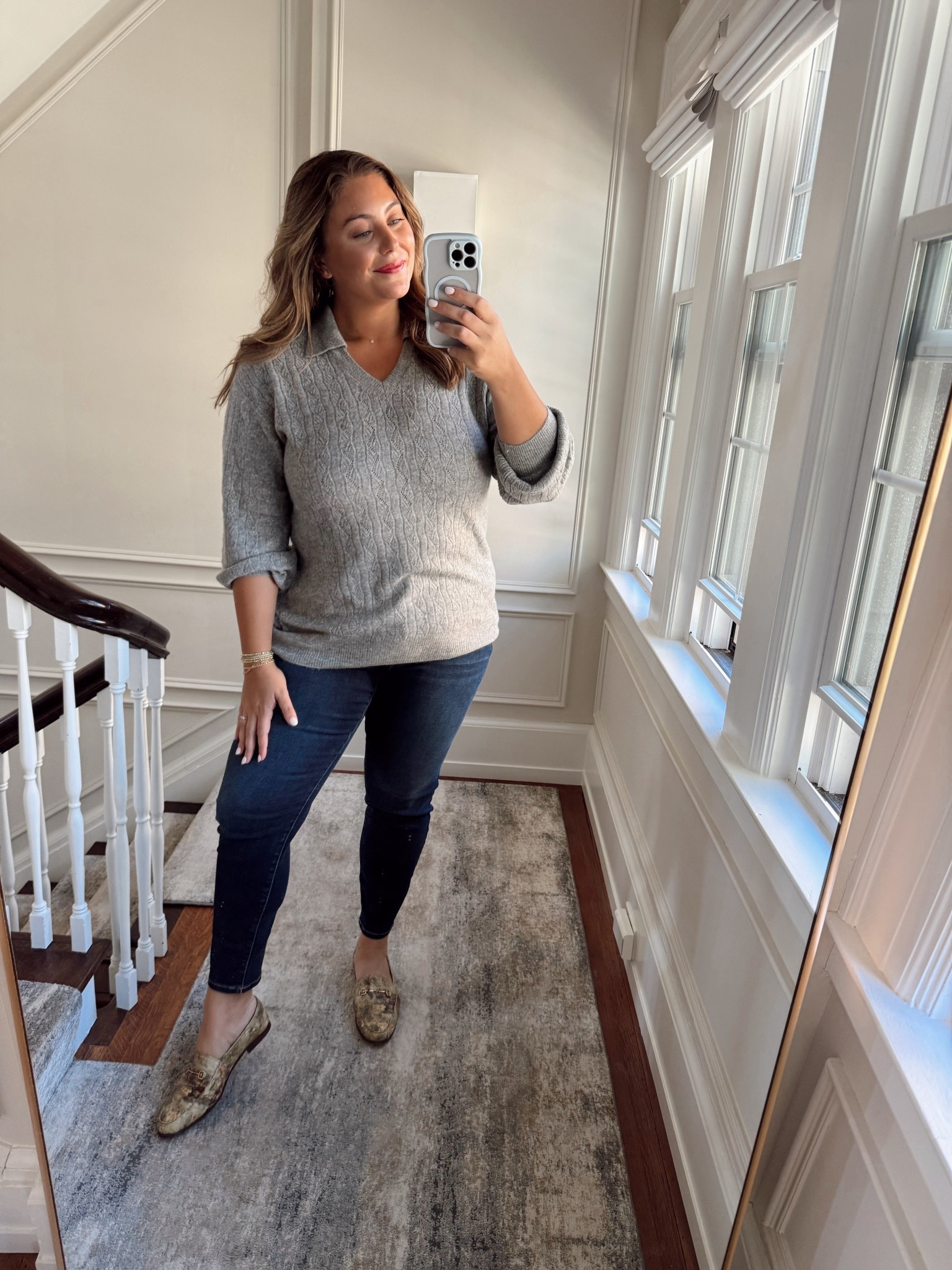 Wearing size 14/16 in sweater & 18 in jeans. 

#LTKStyleTip #LTKSeasonal #LTKPlusSize