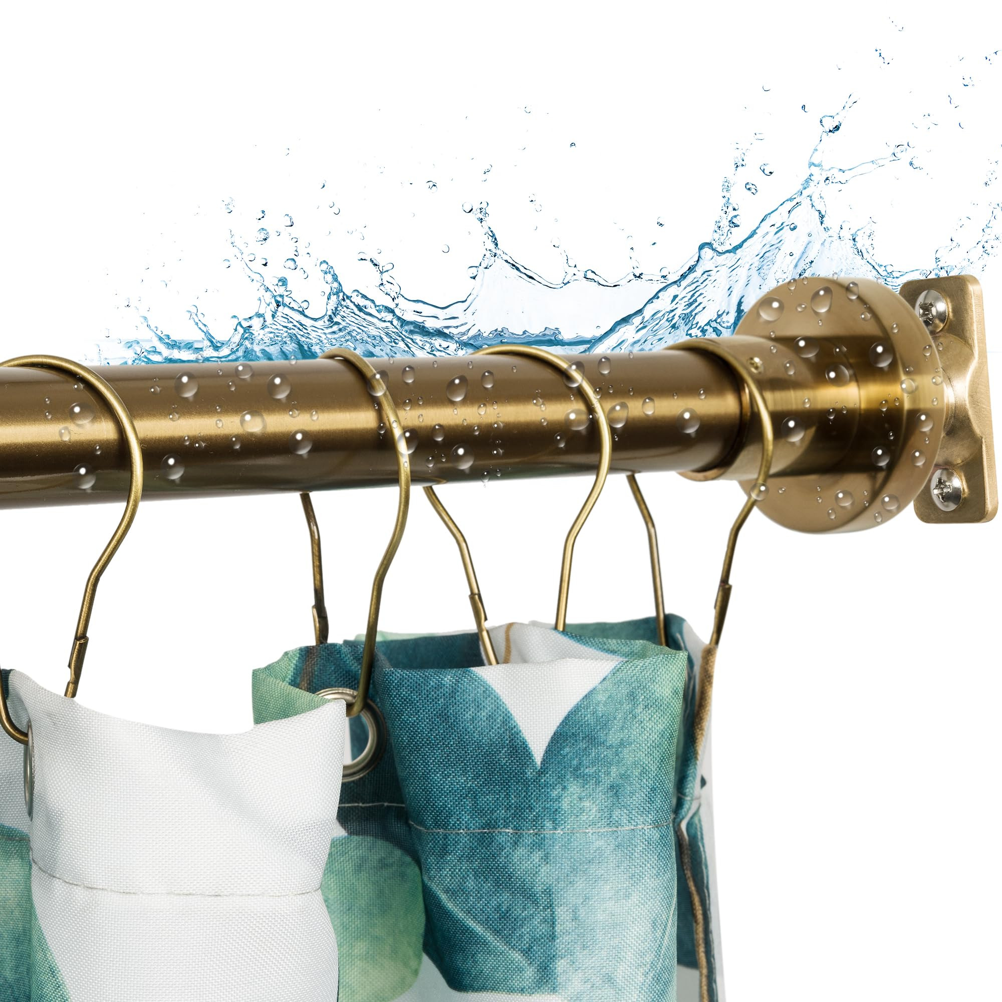 Artiwell Heavy Duty Shower Rod, Adjustable Shower Curtain Rod, Expandable 47-84 Inch, Permanent M... | Amazon (US)