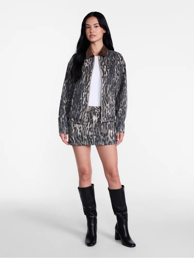 Madden NYC Women's Cotton Twill Bomber Jacket, Sizes XXS-XXL | Walmart (US)