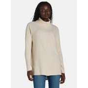 Time and Tru Women's Rib Roll Neck Tunic, Size S-XXXL | Walmart (US)