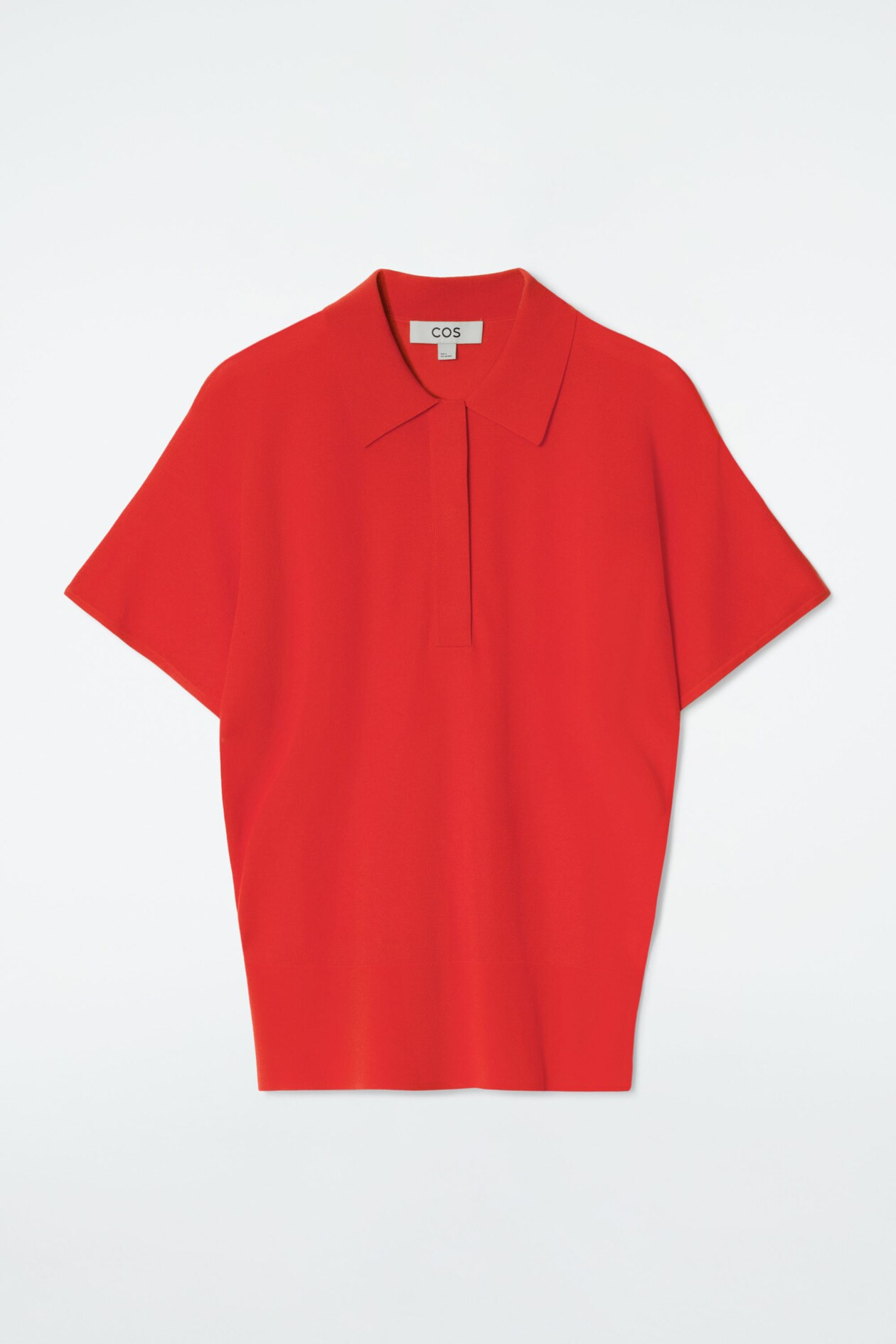 KNITTED POLO SHIRT - RED | COS (US)