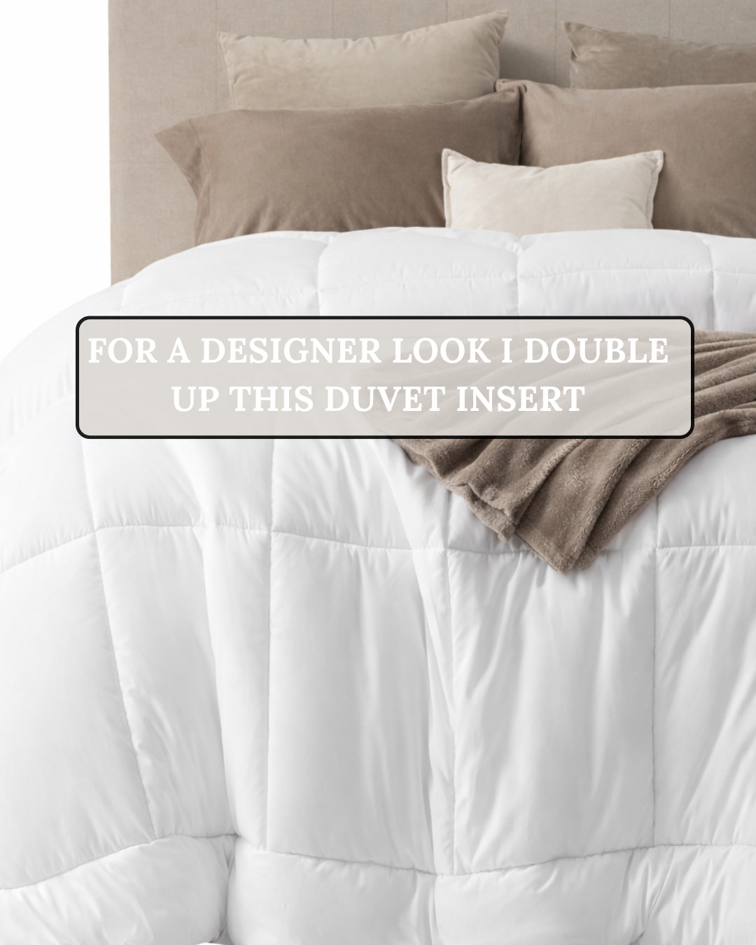 Must Have — FLUFFY DUVET INSERT! For that true DESIGNER BED look, I always DOUBLE UP this DUVET INSERT for extra volume and structure. It’s soft, breathable, and gives that full, luxury hotel finish instantly.

#Amazon #TheHillaryStyle #AmazonHome #DuvetInsert #LuxuryBedding #NeutralBedroom #DesignerLookForLess #CozyHome #BedroomRefresh #HotelStyle 

 #LTKU #LTKOver40 #LTKHome