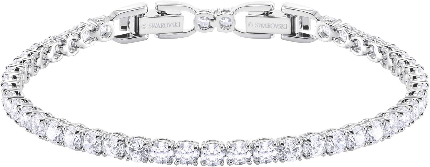 SWAROVSKI Women's Tennis Deluxe Jewelry Collection, Clear Crystals | Amazon (US)