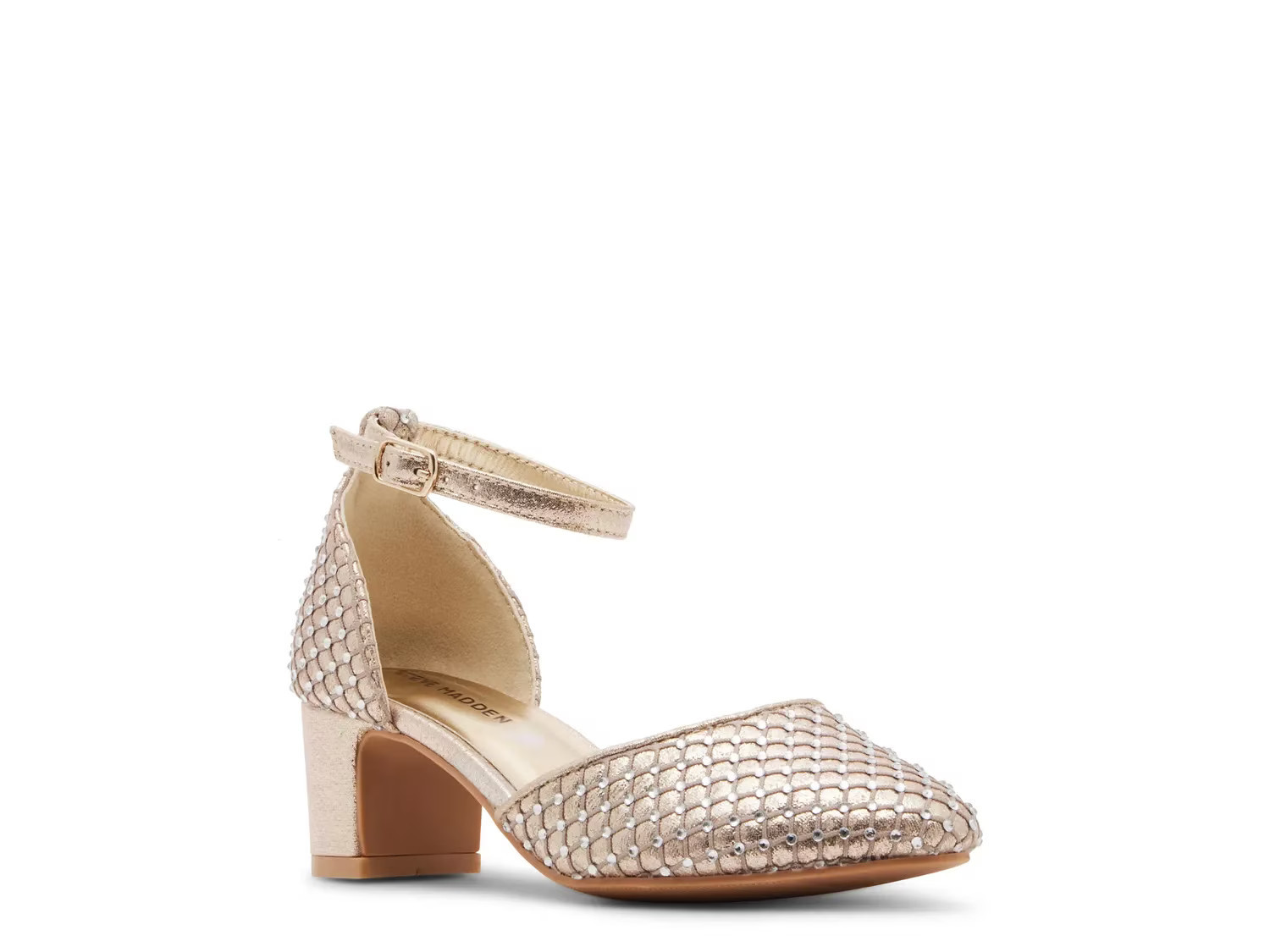 Steve Madden Prettyy Pump Kids' | Girl's | Gold | Size 3 Youth | Pumps | Ankle Strap | DSW