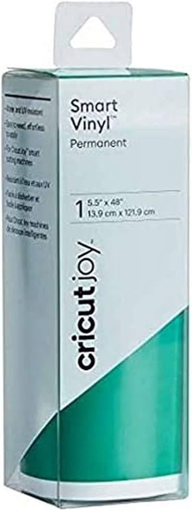 Cricut Smart Permanent Vinyl (5.5in x 48in, Kelly Green) for Joy machine - matless cutting for sh... | Amazon (US)