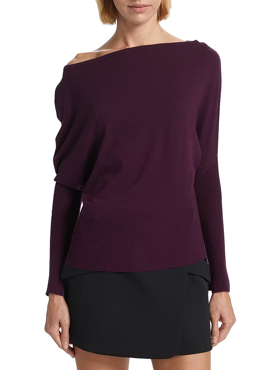 Lavina Draped Off-Shoulder Sweater | Saks Fifth Avenue