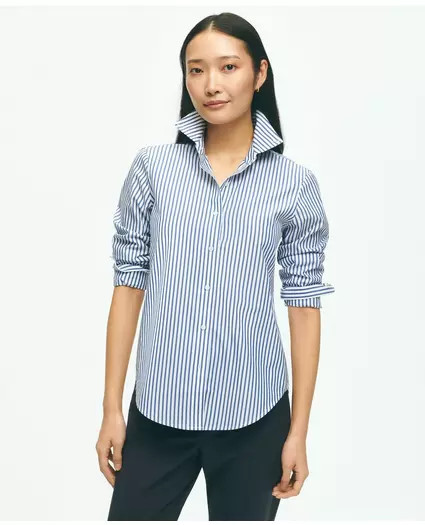 Classic Fit Stretch Supima® Cotton Non-Iron Bengal Stripe Dress Shirt | Brooks Brothers