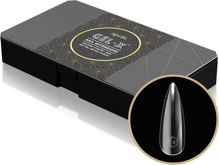 Apres Nail Gel-X™ Sculpted Stiletto Long Box Of Tips | 500 Gel-X Tips | Premium Quality | 10 Si... | Amazon (US)
