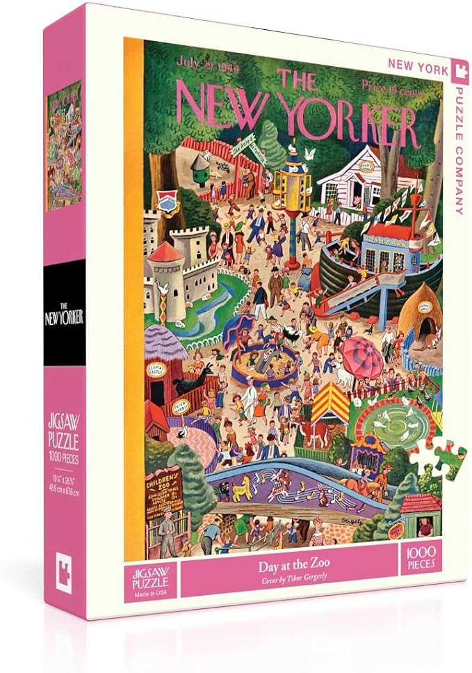 New York Puzzle Company - New Yorker Day at The Zoo - 1000 Piece Jigsaw Puzzle for Family Game Ni... | Amazon (US)