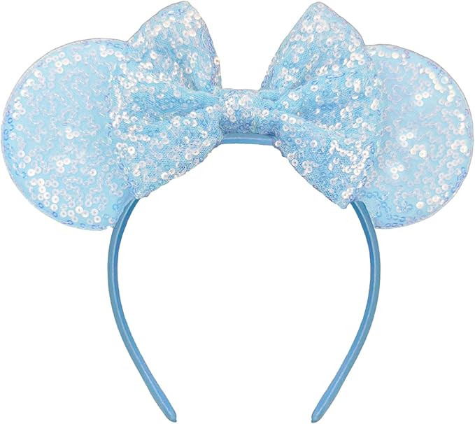 Mouse Ears Headband - Sequin Ears for Women Adut, for Cartoon Princess Costume Cosplay Birthday P... | Amazon (US)