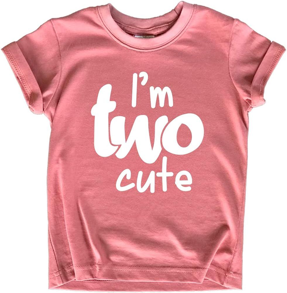2nd Birthday Outfits for Toddler Girls im Two Cute Shirt Girl 2 Year olds Second | Amazon (US)