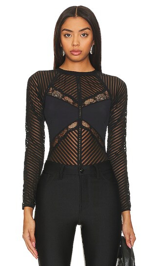 Chelsea Bodysuit in Black | Revolve Clothing (Global)