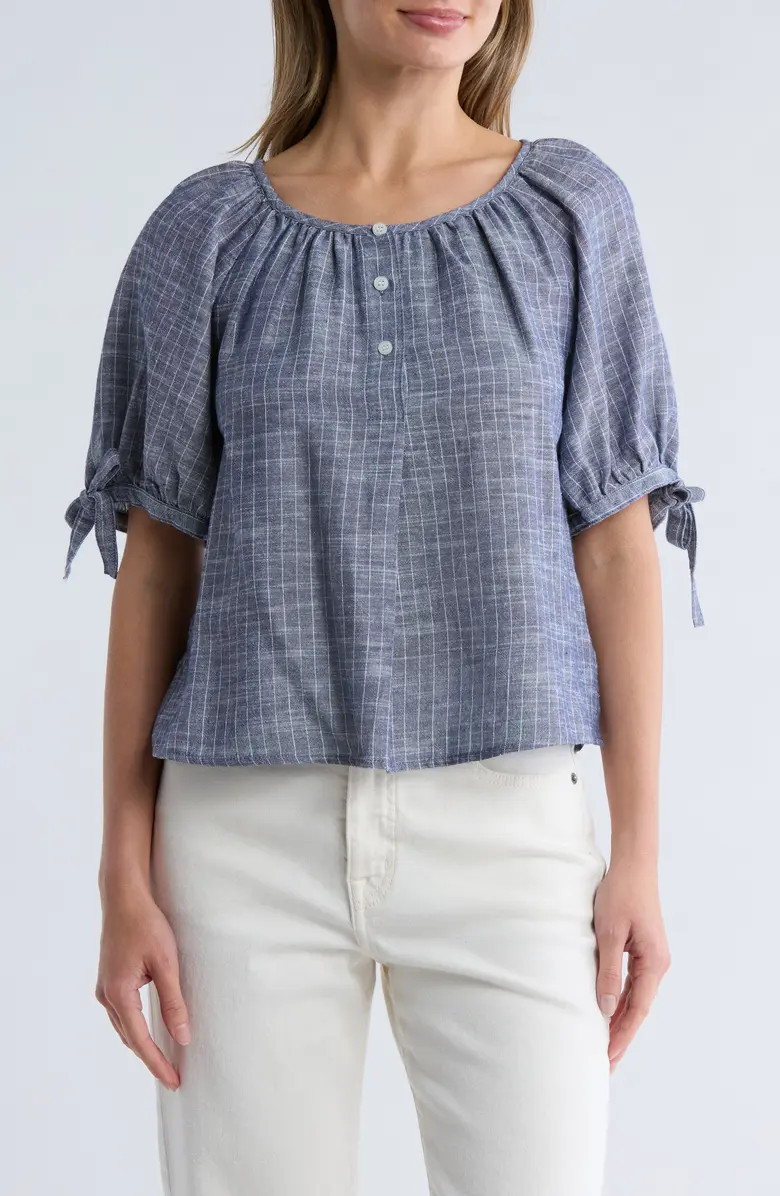 MAX STUDIO Tie Sleeve Top | Nordstromrack | Nordstrom Rack