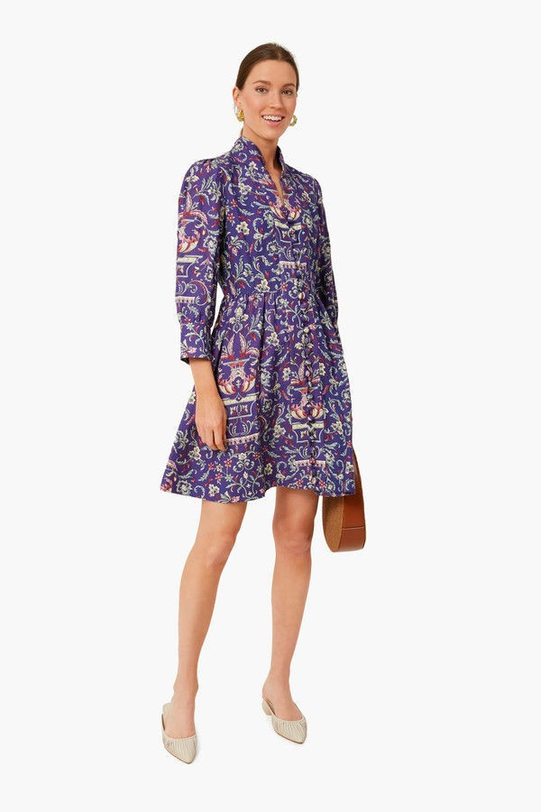 Avignon Aubergine Eliana Dress | Tuckernuck (US)