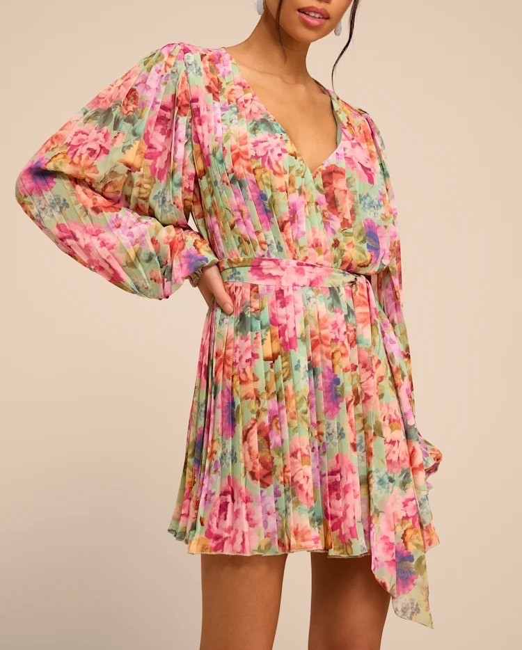 Inspired by blooming gardens and effortless sophistication, the Dalila Sage Multi Floral Pleated Shift Mini Dress features a delicate floral print, soft sage hues, and graceful pleated details. Its relaxed shift silhouette makes it perfect for brunches, garden parties, weddings, and weekend getaways. Under $80.

Ideas:

* floral dress inspiration
* garden party outfit
* spring and summer fashion
* feminine style
* wedding guest look

#LTKootd #LTKWedding #LTKgrwm