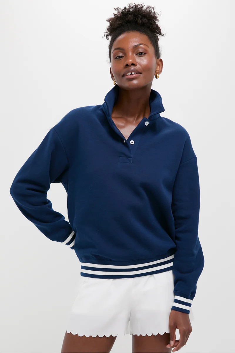 Navy 100% Cotton Perry Pullover | Tuckernuck (US)