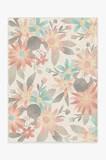 Minnie Floral Multicolor Rug | Ruggable