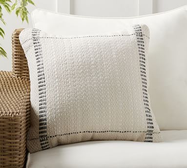 Mal Indoor/Outdoor Textured Pillow | Pottery Barn (US)