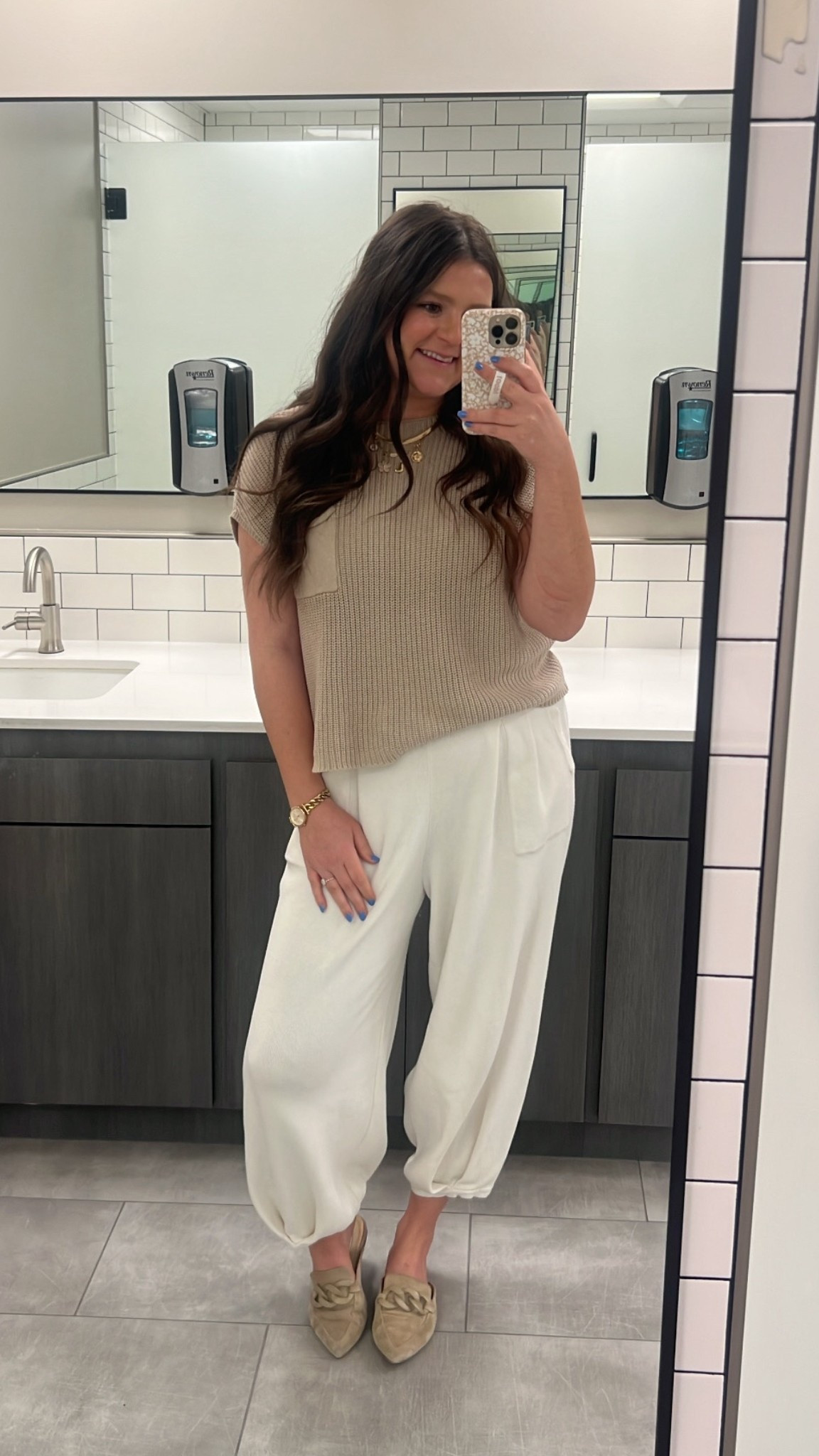 Obsessed with this free people dupe matching set. Pregnancy & post partum apporvoed too! I’m in a M and TTS. 

The pants have so much room, it’s amazing. I wear it to work over and over because it’s just that good. 

Matching set / free people dupe / free people look alike / free people set / sweater vest tank / spring outfit / spring fashion / spring style / spring pants / comfy pants / mom style / mom outfit / comfy outfit / comfy mom outfit / working mom / mom workwear / comfy mom workwear / post Partum style / Amazon matching set 

#LTKWorkwear #LTKootd #LTKmomlife
