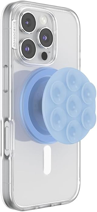 PopSockets Phone Grip for MagSafe, Magnetic Holder, Phone Stand, Suck-Up - Frost | Amazon (US)