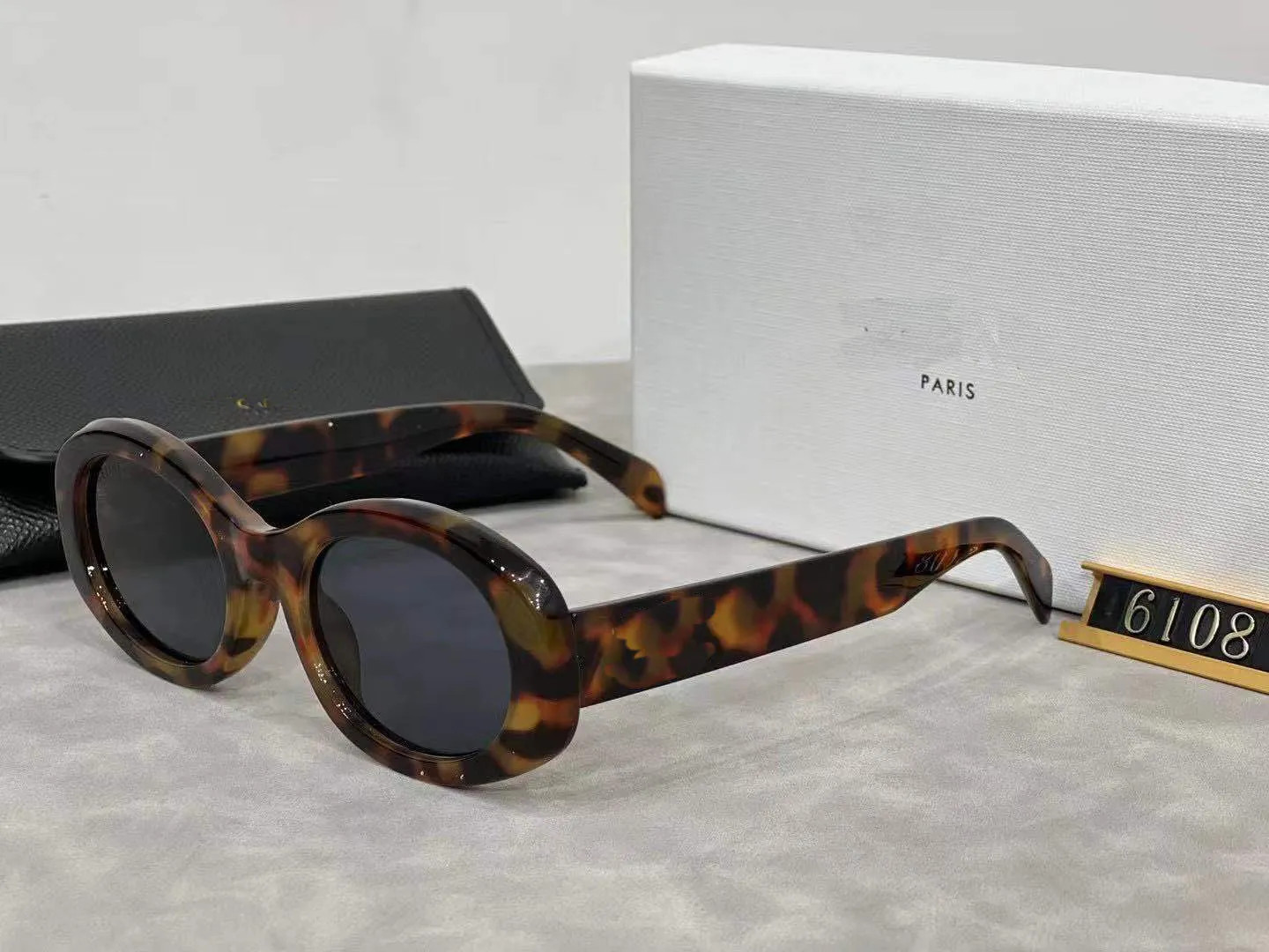 Fashion Luxury Designer Sunglasses Brand Men's and Women's Small Squeezed Frame Oval Glasses Prem... | DHGate