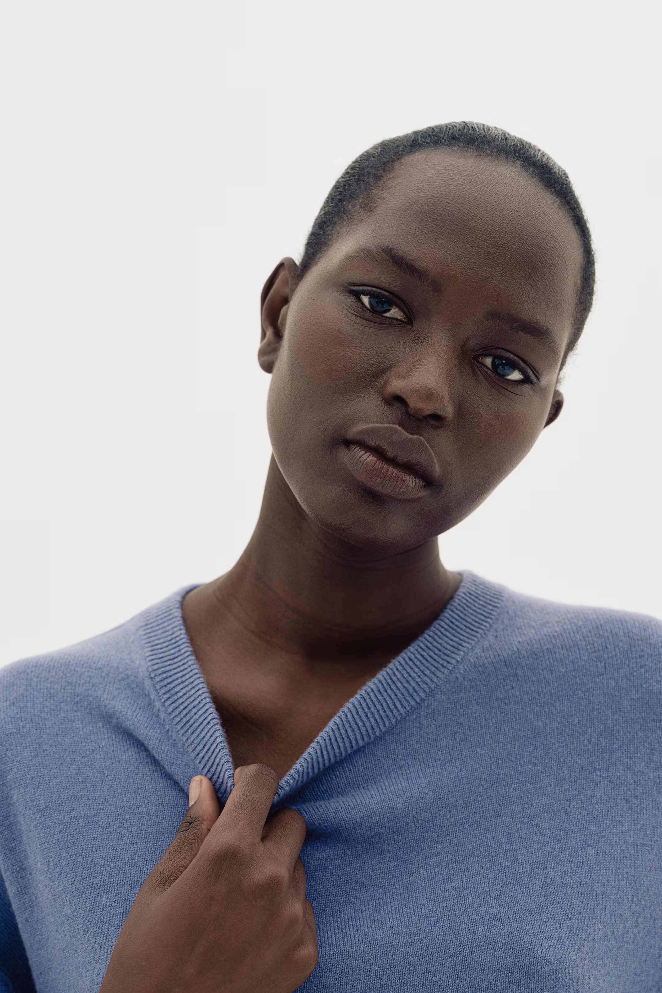 Oversized Cashmere Sweater - Dusty blue - Ladies | H&M US | H&M (US + CA)