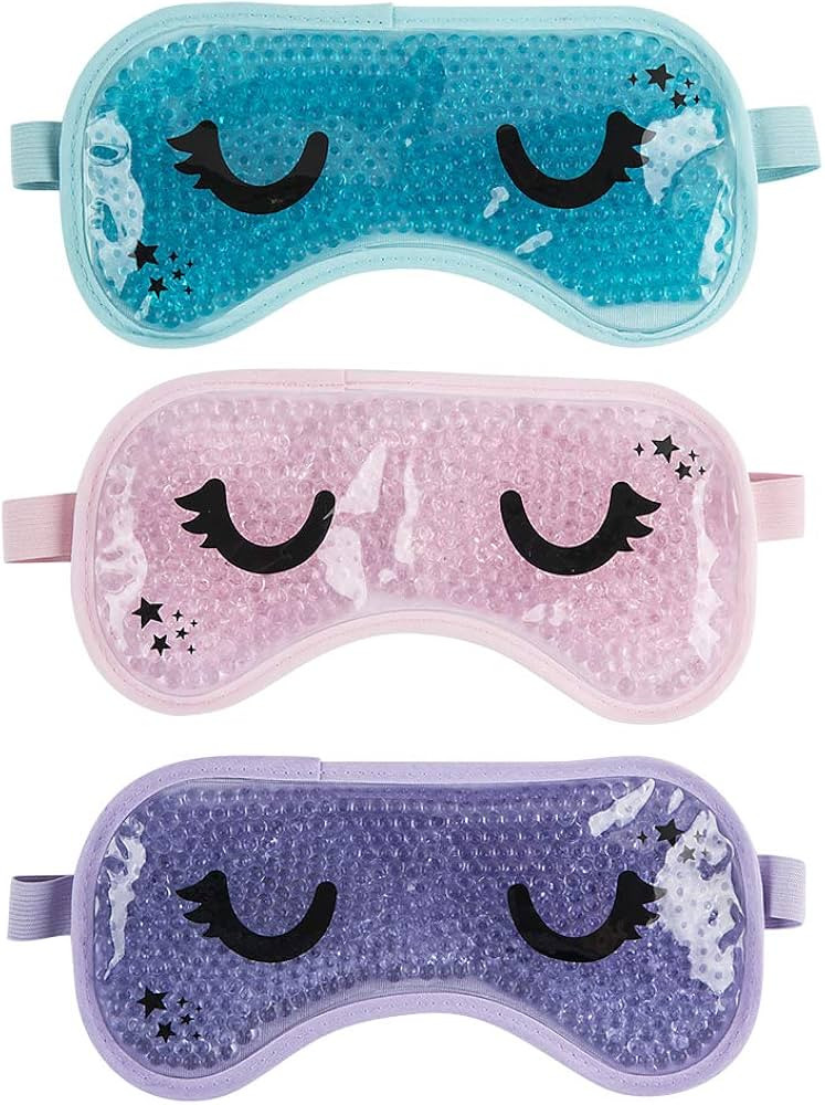 3 Pack - Gel Bead Reusable Eye Mask - Heat or Cold Sleep Mask for Women and Men | Amazon (US)