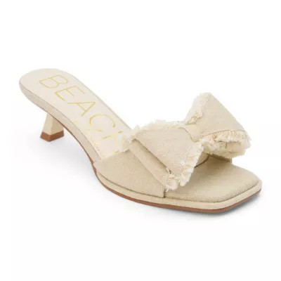 Beach by Matisse Women's Vegan, Kitten heel heel heel sandal with bow detail | Belk
