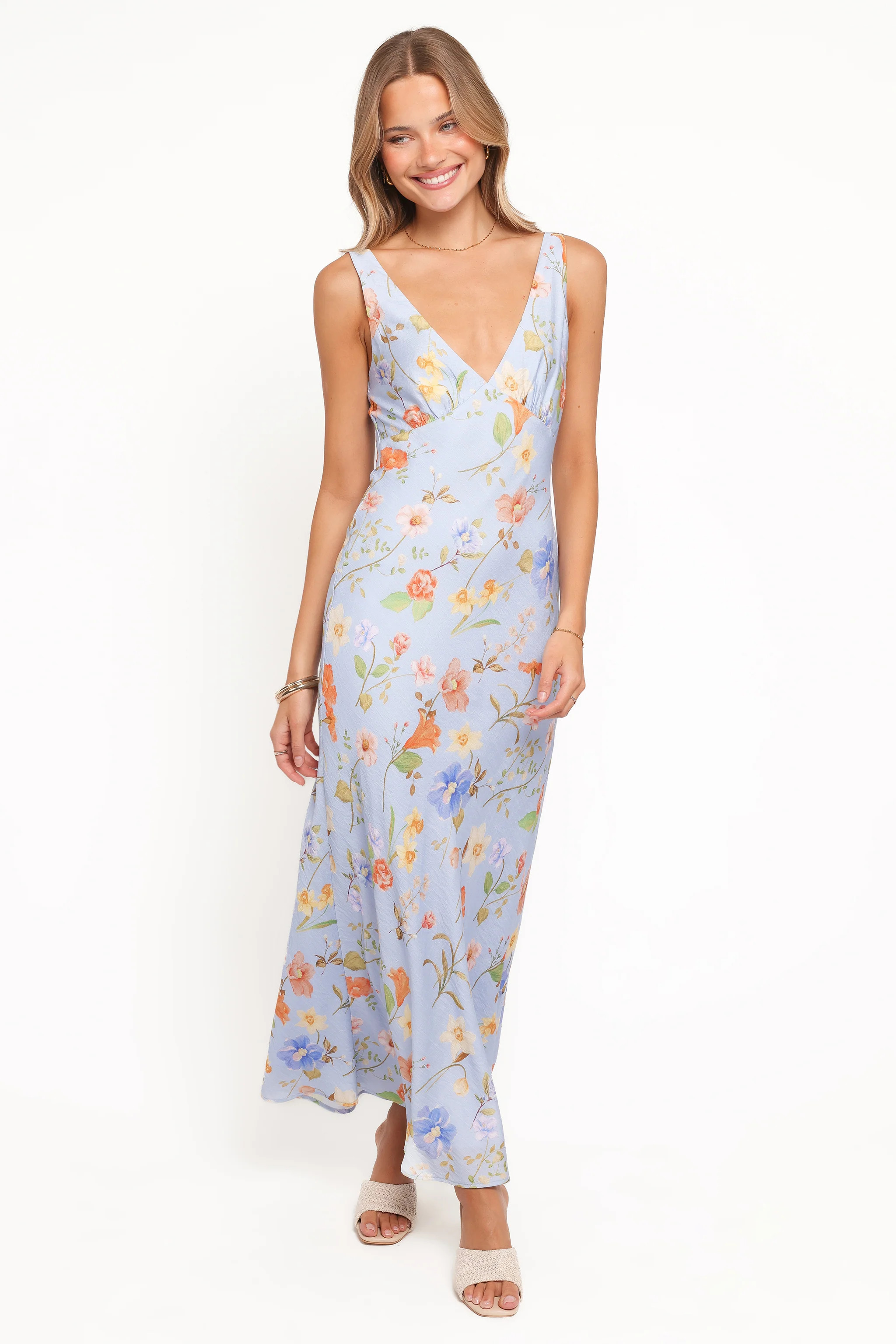 Lunaria Maxi Dress - Blue Floral | Petal & Pup (US)