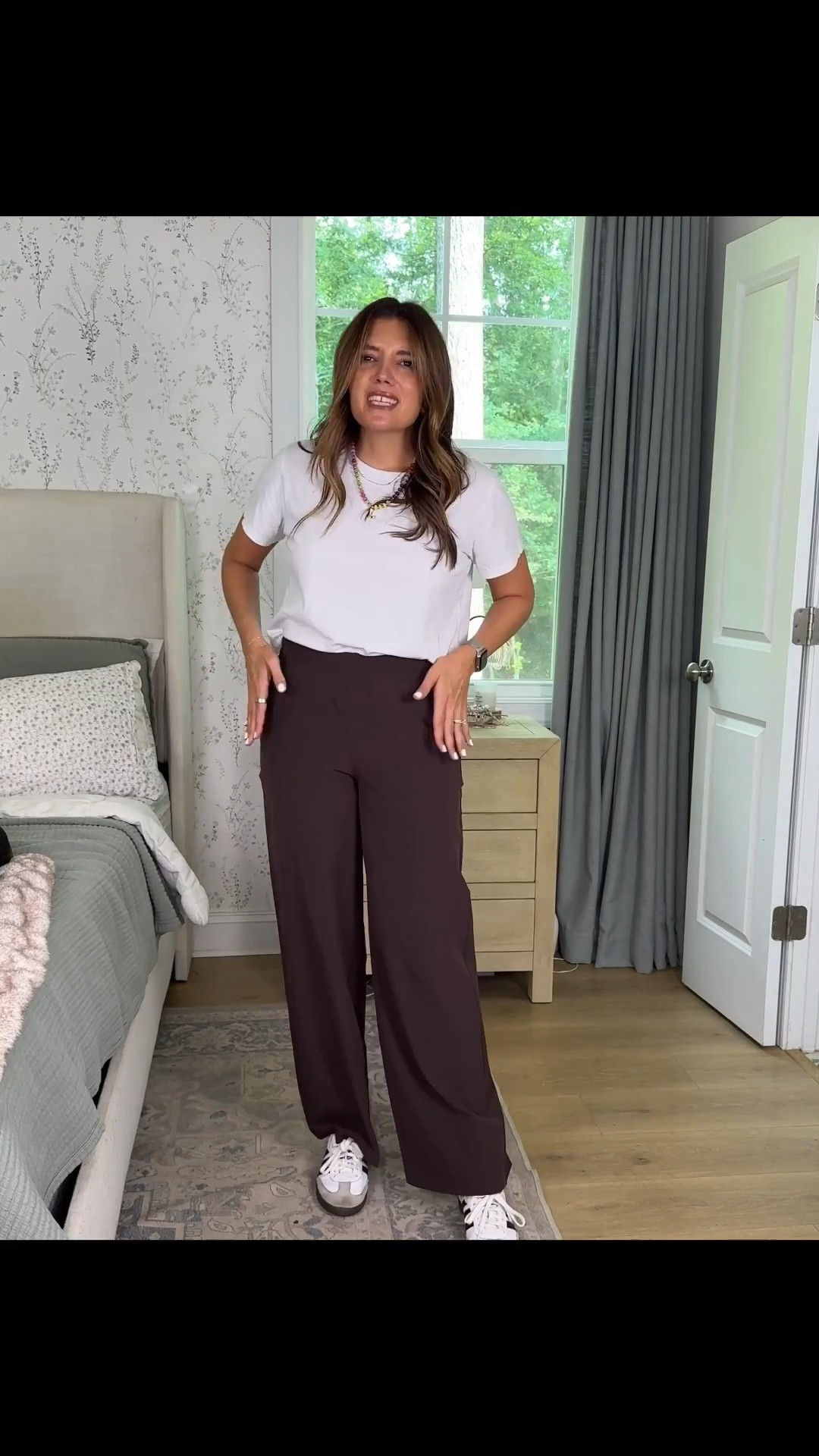 The go-to mom pants for fall! Mid rise with elastic waist! I’m 5’7” in a size small.

#LTKOver40 #LTKTall