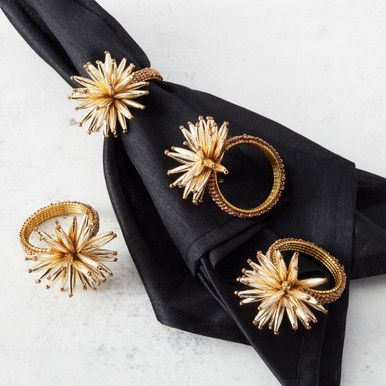 Starburst Napkin Ring - Set Of 4 | Zgallerie | Z Gallerie