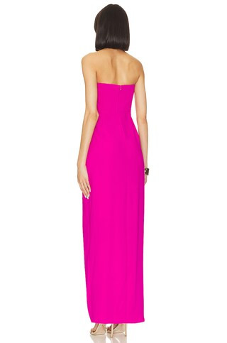 X Revolve Strapless Puzzle Gown in Dark Hot Pink | Revolve Clothing (Global)