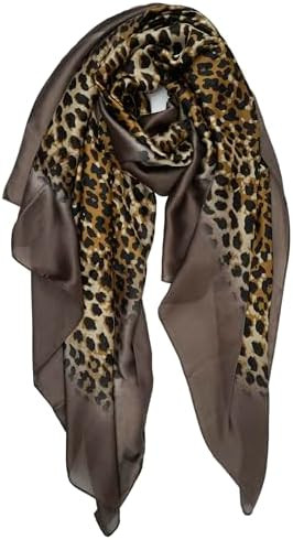 YOUR SMILE Large Mulberry Silk Feeling Long Stain Scarf Lightweight Sunscreen Shawls Wraps for Wo... | Amazon (US)
