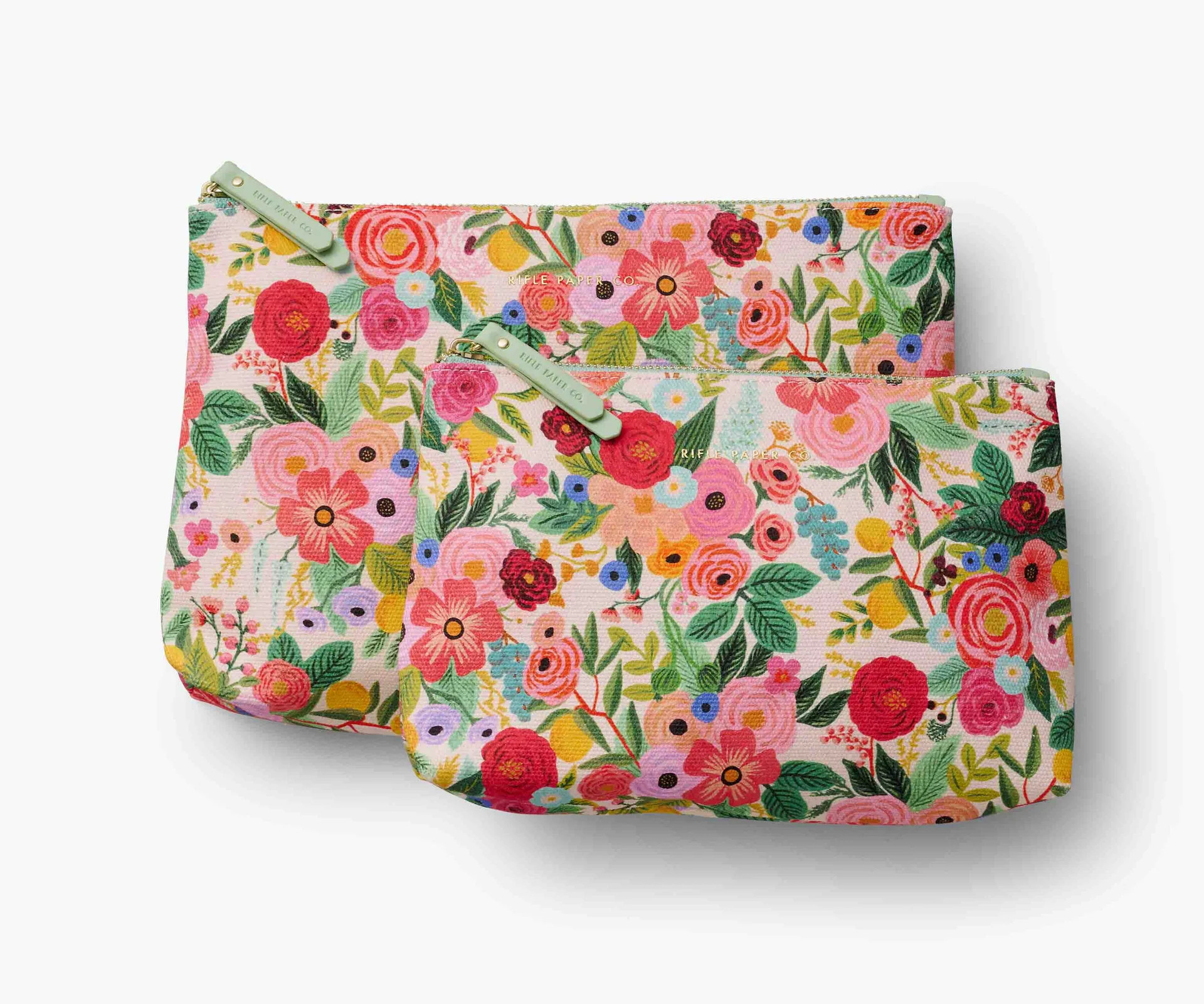 Zippered Pouch Set - Hydrangea | Rifle Paper Co.