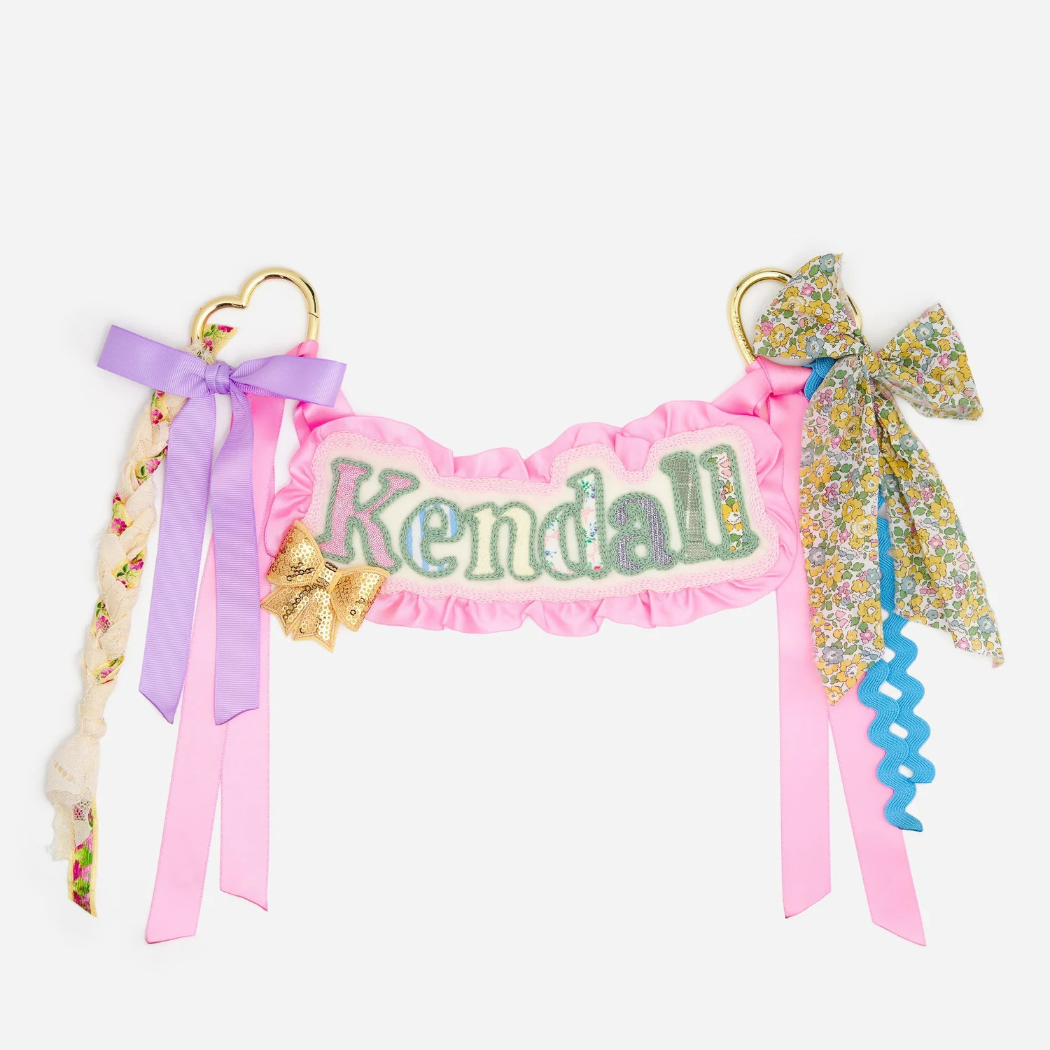 Custom Hand Embroidered Hanging Bag Charm | Stoney Clover Lane