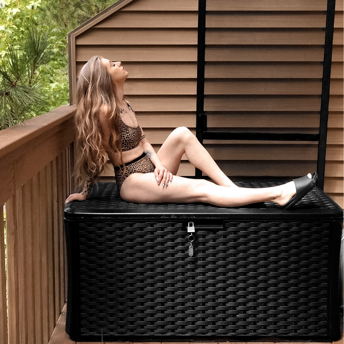 my absolute fav bikini | neutral animal print Michael Kors top + bottom (XS) 😍 #bikini #swimwear #beach 

#LTKTravel #LTKSwim #LTKSeasonal