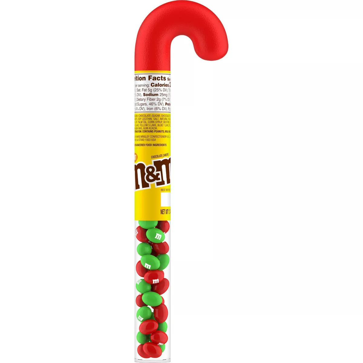 M&M's Peanut Christmas Cane - 1.74oz | Target
