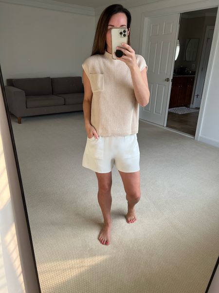 Amazon short set 
Size s
Fits tts
Designer dupe - look for less - free people dupe - designer inspired- summer outfit - women’s fashion - amazon fashion - amazon find