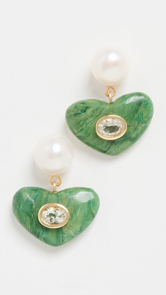 Enamored Earrings in Jade | Shopbop